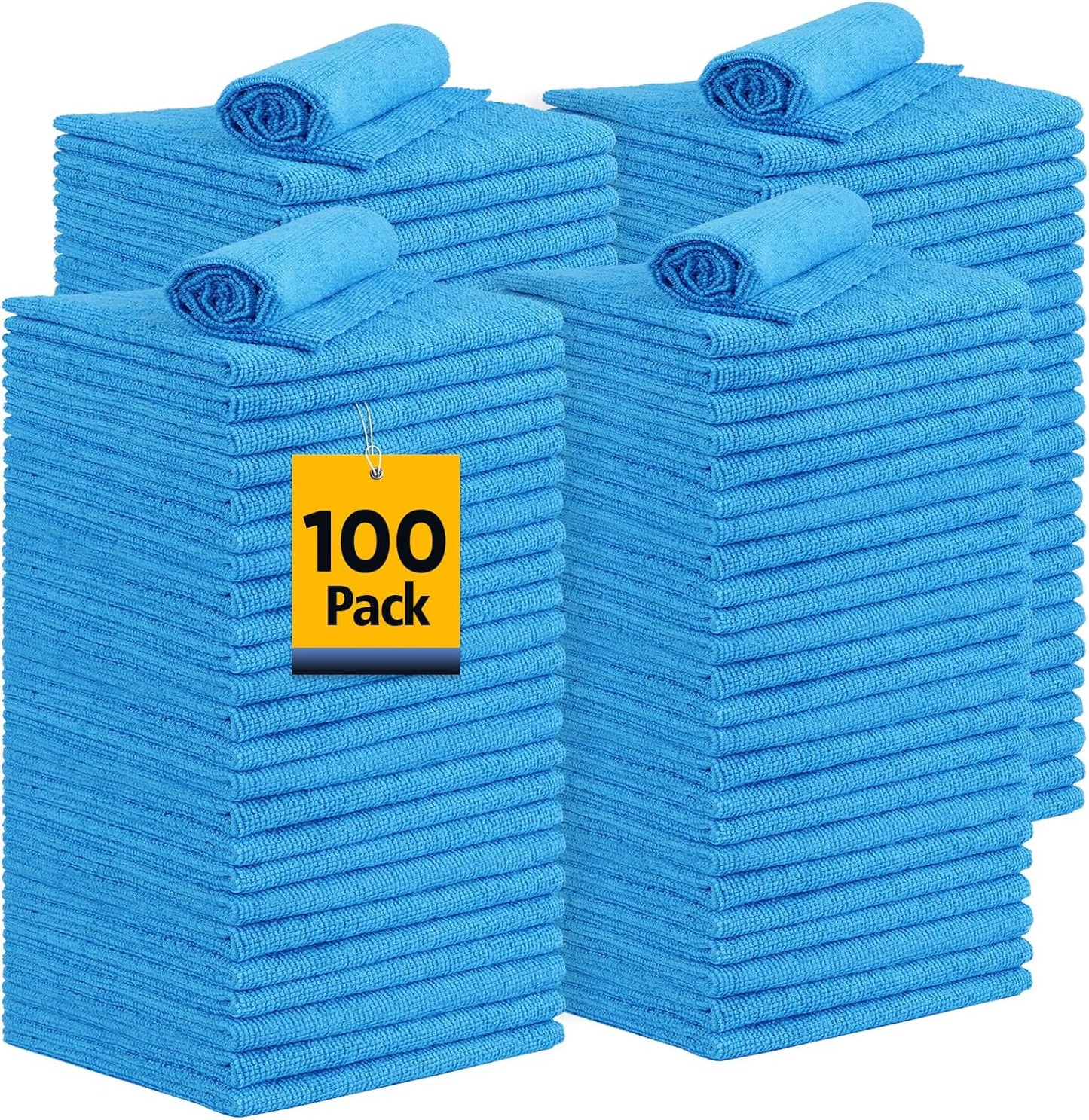 UNIMADE Microfiber Towels 100 Pack - Superior Cleaning Power!