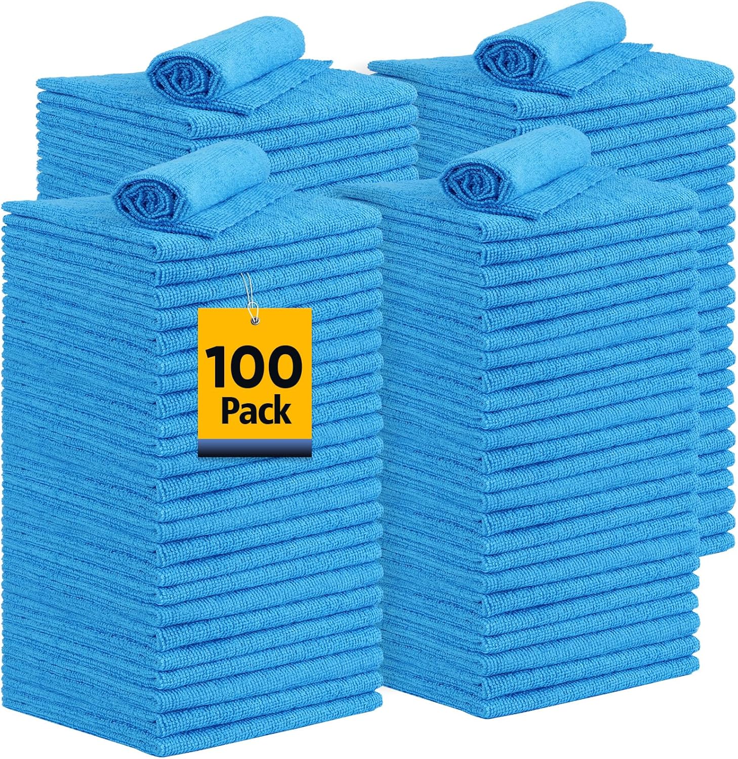 UNIMADE Microfiber Towels 100 Pack - Superior Cleaning Power!