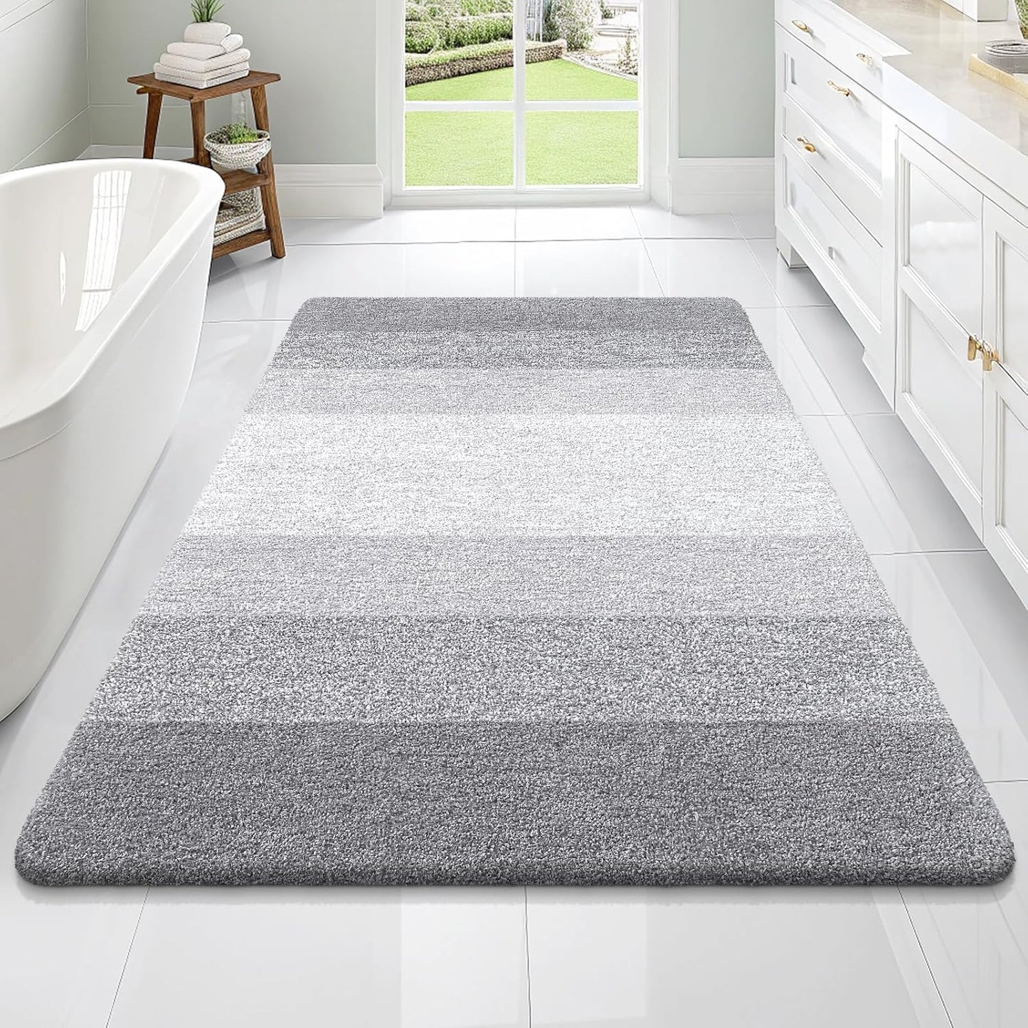 OLANLY Extra Soft Microfiber Bath Rugs Mat 70x46 for Comfort