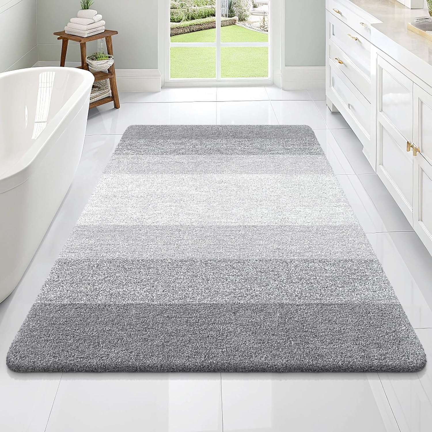 OLANLY Extra Soft Microfiber Bath Rugs Mat 70x46 for Comfort