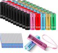 60 Pack Small Mini Flashlights Bulk - Bright, Colorful Party