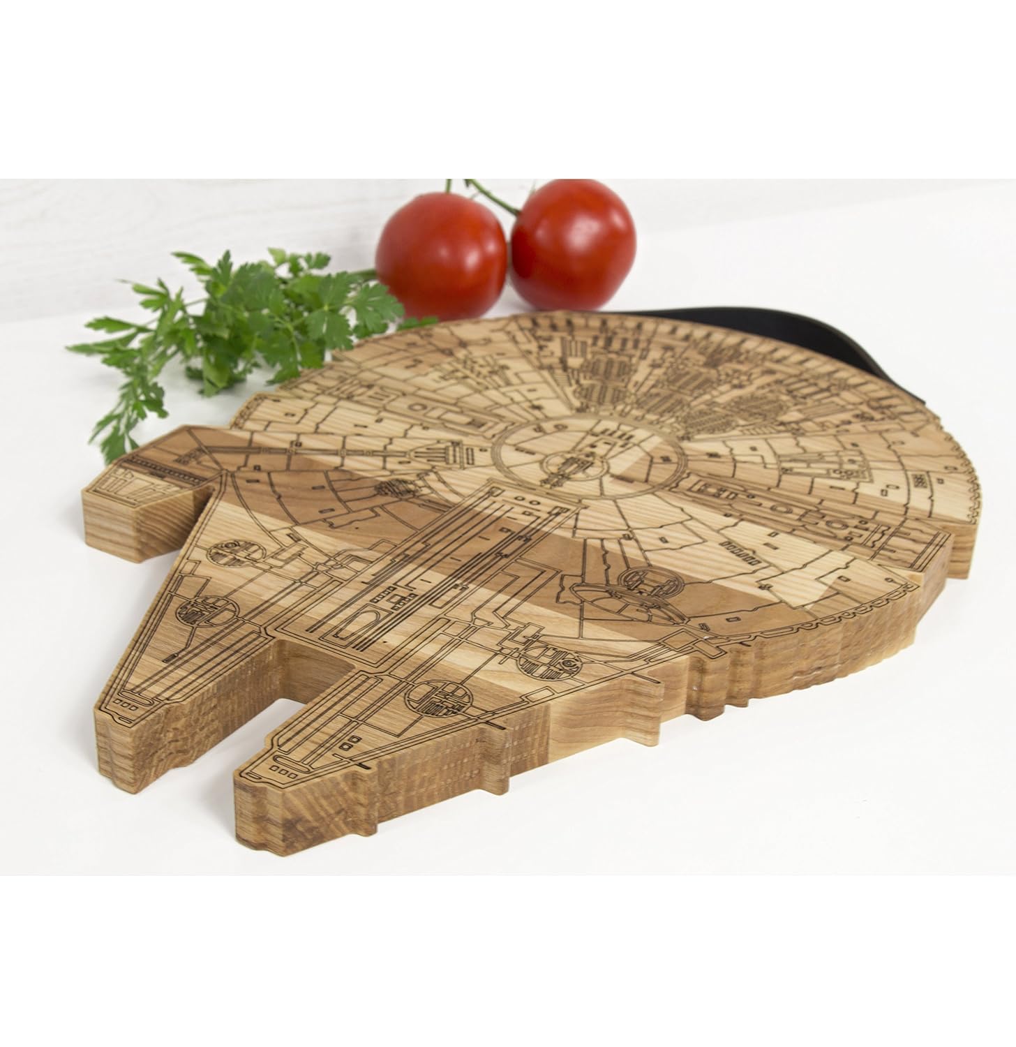 Millennium Falcon Board - Rustic Engraved Wooden Cutting Board
