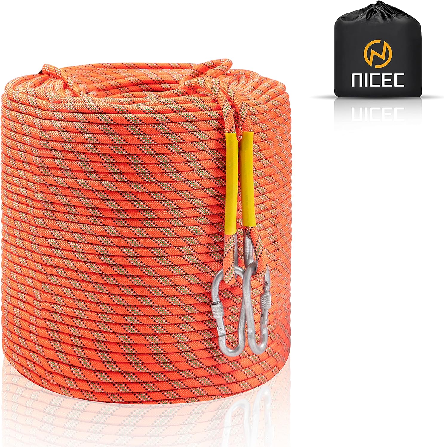 Nice C Climbing Rope 10mm 230ft for Rescue and Construction Use