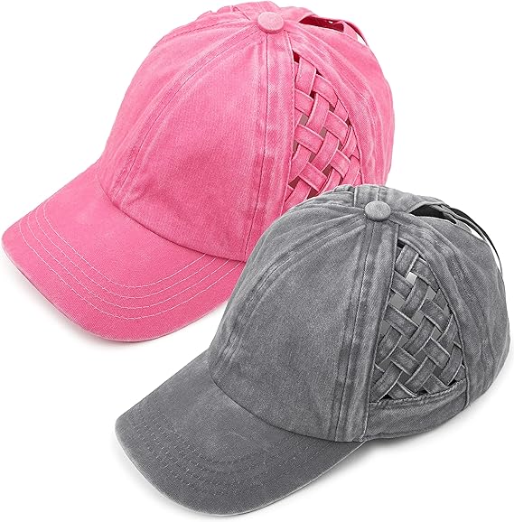 Funky Junque Criss Cross Hat for Women - Stylish Baseball Cap