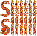 8 Pack Berry Garland, 47.2 ft Fall Garland with Realistic Berries