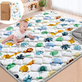 Baby Play Mats for Floor 71x59 Playpen Mat - Thick Cushioned Crawl Mat