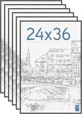 MCS Original Poster Frame 24x36 Black - Lightweight 6-Pack