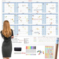 Large Dry Erase Wall Calendar 48x60 Undated Yearly Planner - Jumbo
