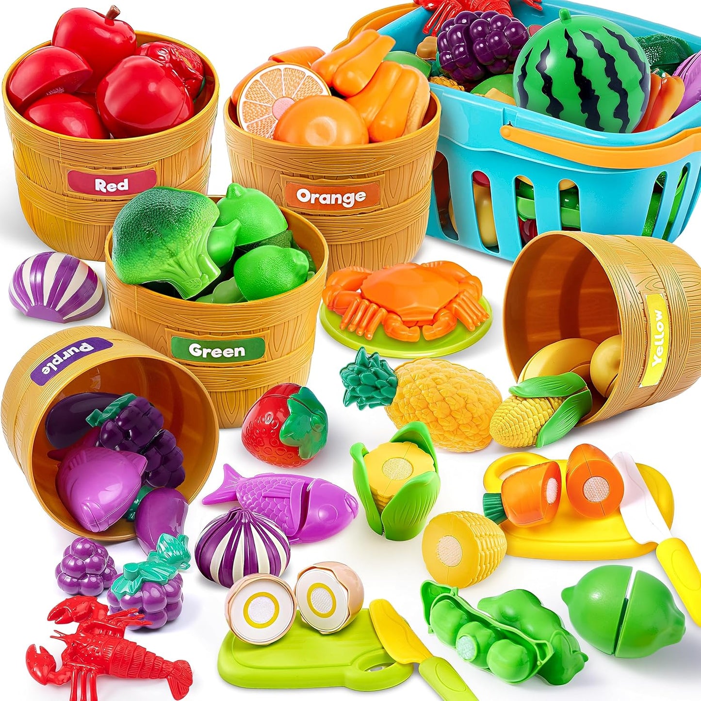 Colorful Cutting Food Set for Kids