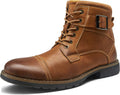 Vostey Men's Casual Motorcycle Combat Ankle Dress Boots - Comfortable