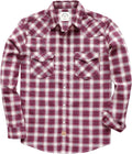 Men's Dubinik Flannel Shirt - Western Pearl Snap Plaid