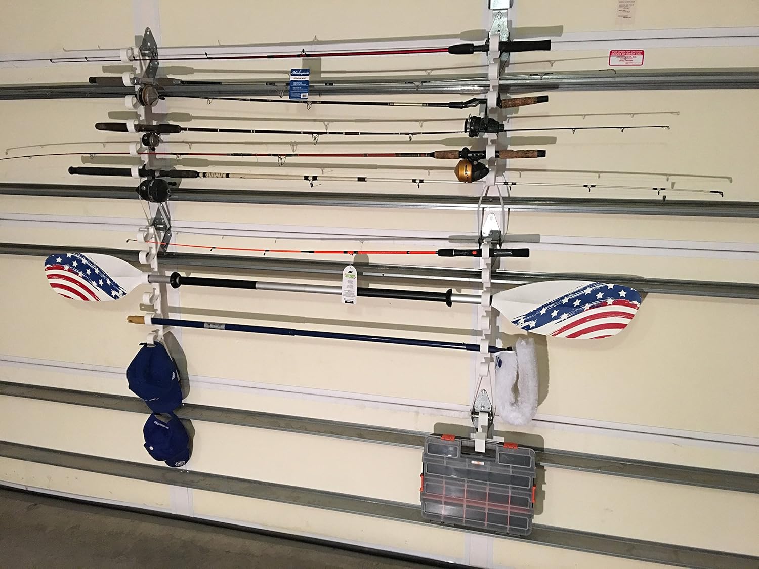 Garage Door Storage Rack - Organize Gear Effortlessly!
