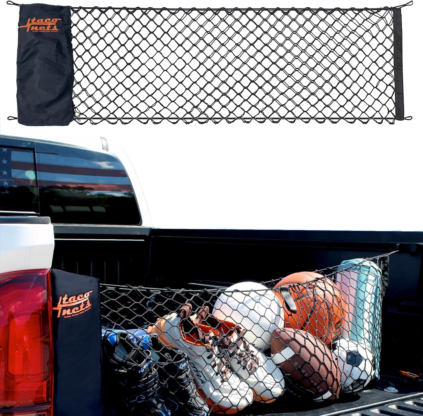 Envelope Cargo Net for Toyota Tacoma - Heavy Duty Design