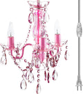 Elegant Pink Hanging Swag Chandelier for Any Space