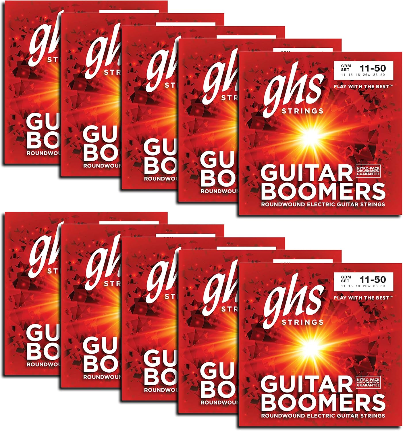 GHS Boomers Electric Guitar Strings for Legendary Tone & Strength