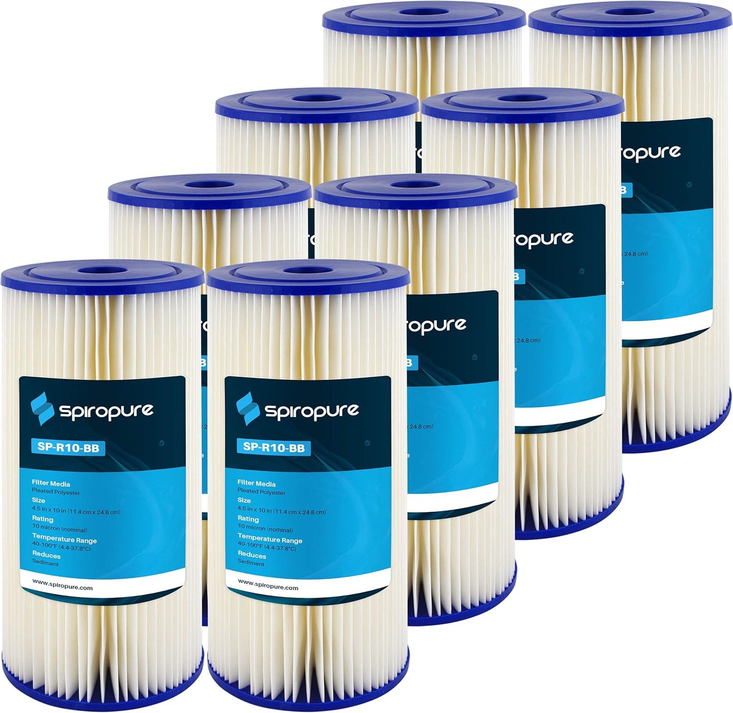 SpiroPure SP-R10-BB 10 Micron Pleated Polyester Water Filter