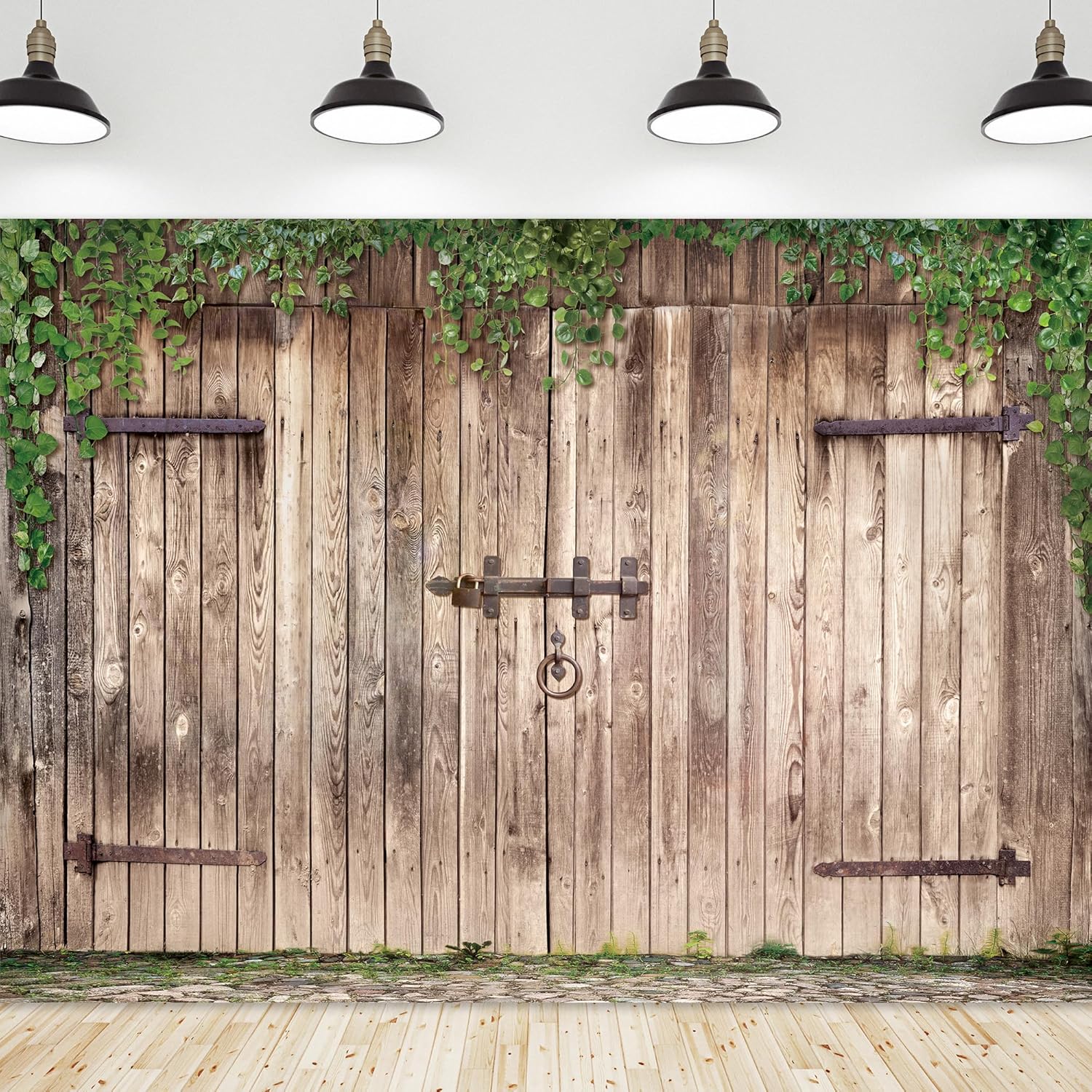 Riyidecor Western Rustic Barn Backdrop for Photography Events