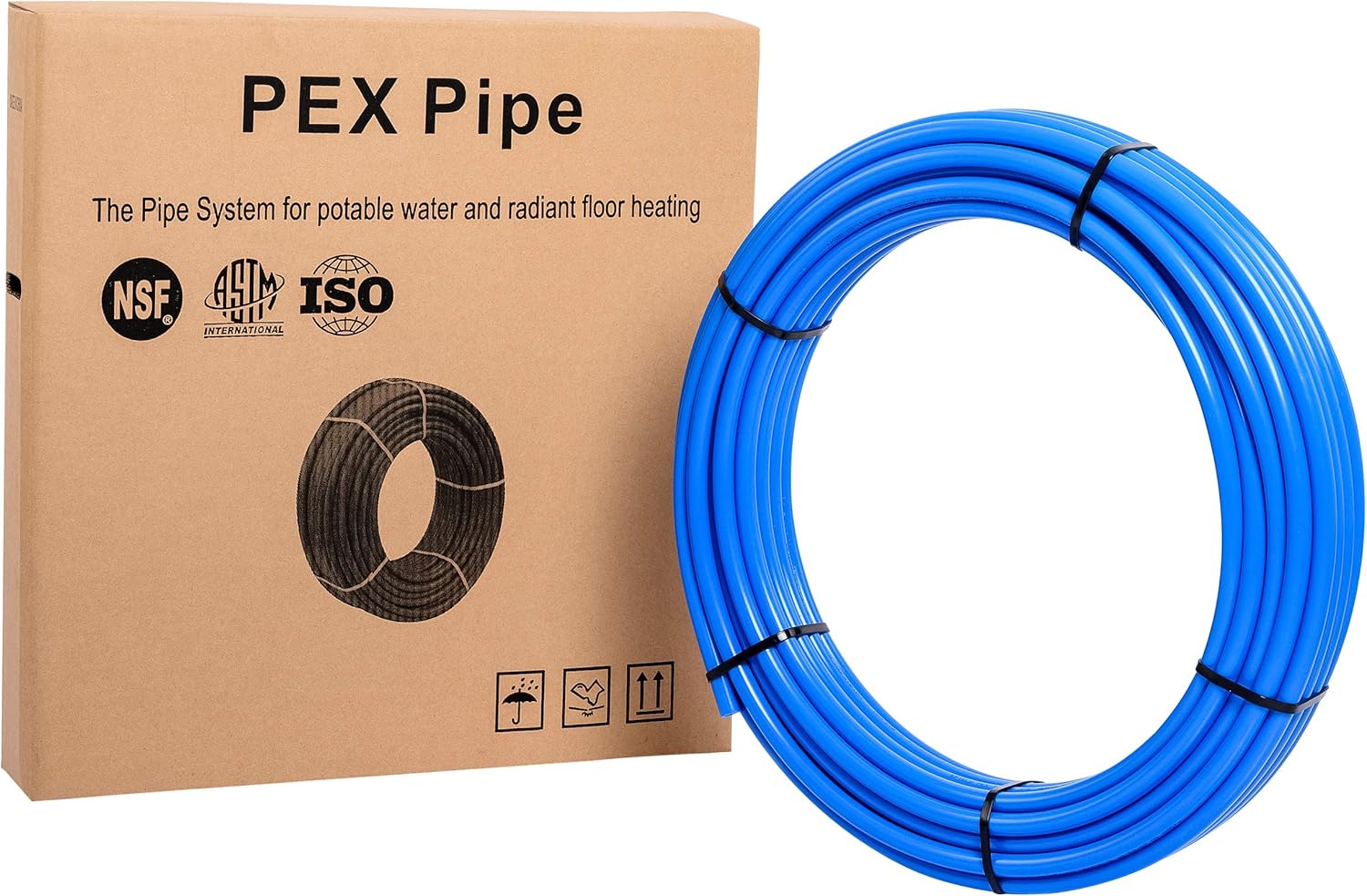 EFIELD 1-inch Blue Pex-b Piping for Potable Water Applications