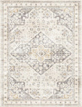 Machine Washable Soft Area Rug 8x10 - Vintage Floral Accent for High