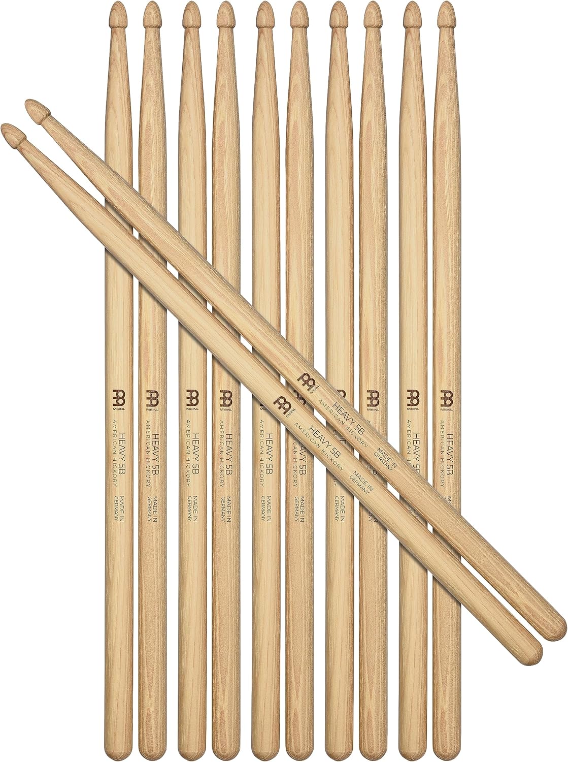 Meinl Stick & Brush Heavy 5B Drumsticks for Powerful Performance