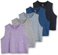 Women's Dry Fit Crop Tank 5 Pack - Comfortable Activewear
