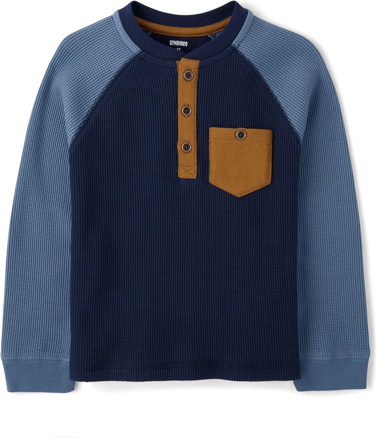 Gymboree Boys Long Sleeve Thermal Henley Shirt for Toddlers