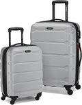 Samsonite Omni PC 2-Piece Expandable Luggage Set, Silver (20/24)