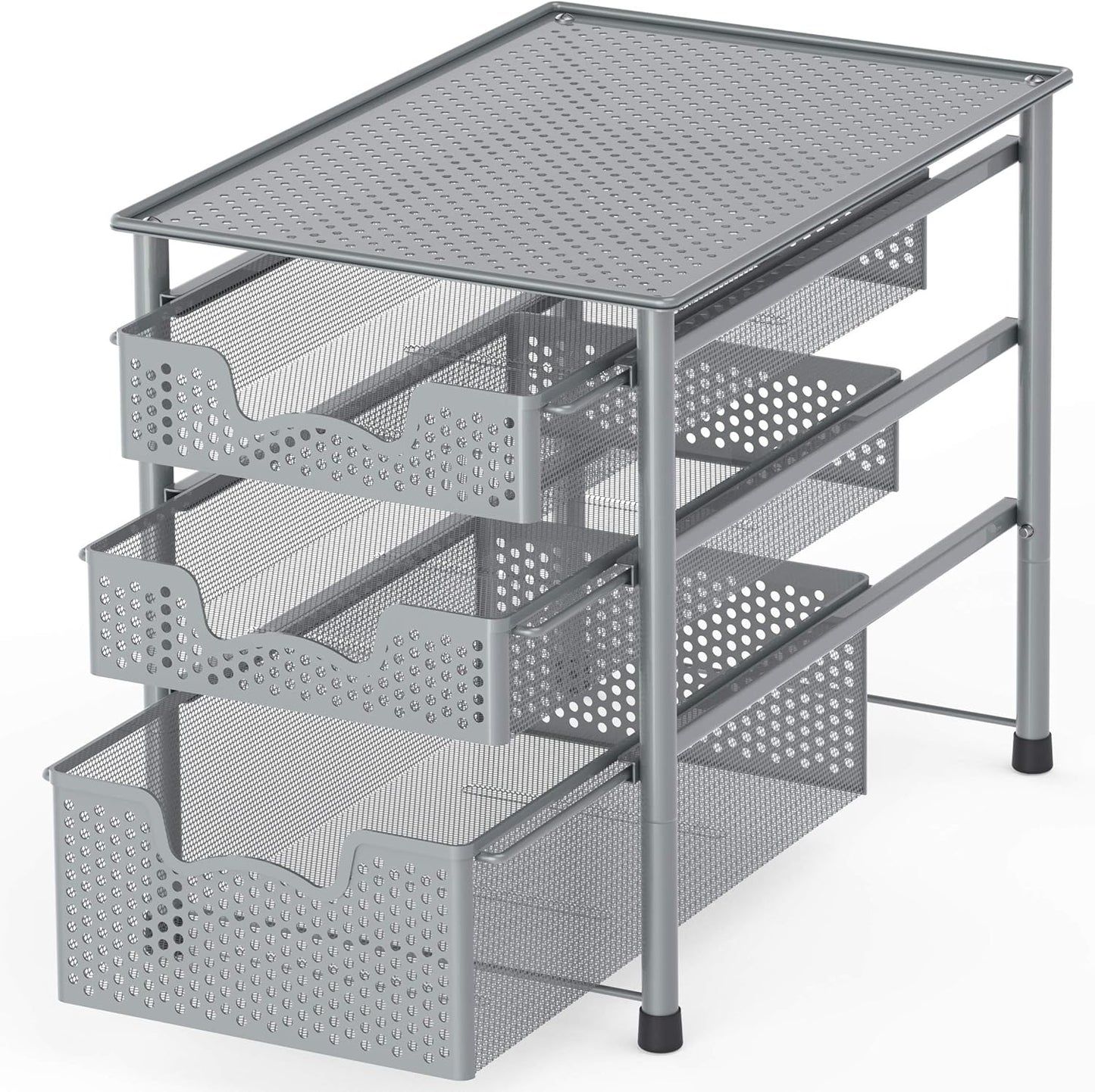 Space-Saving 3 Tier Basket Drawer - Simple Houseware