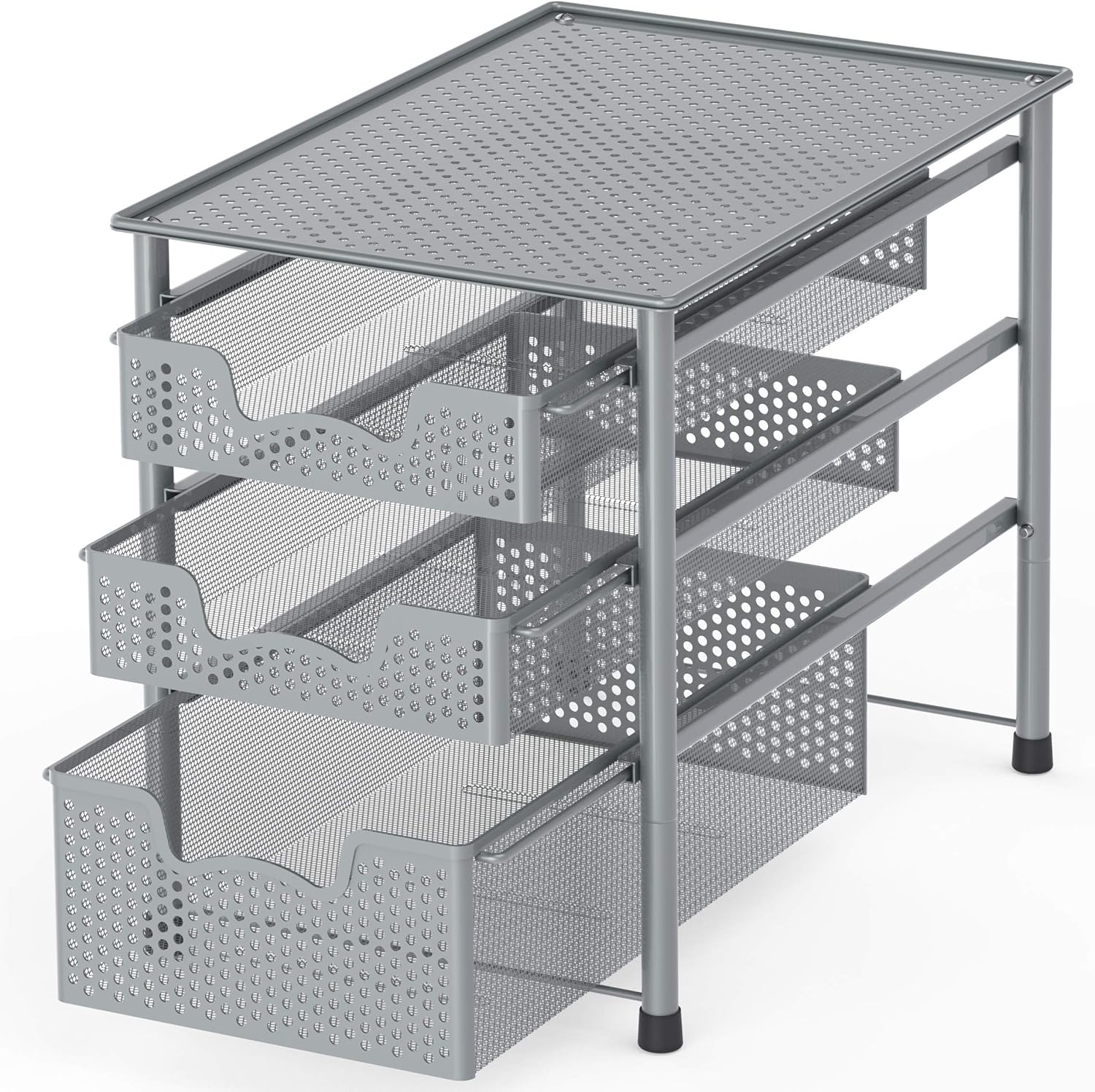 Space-Saving 3 Tier Basket Drawer - Simple Houseware