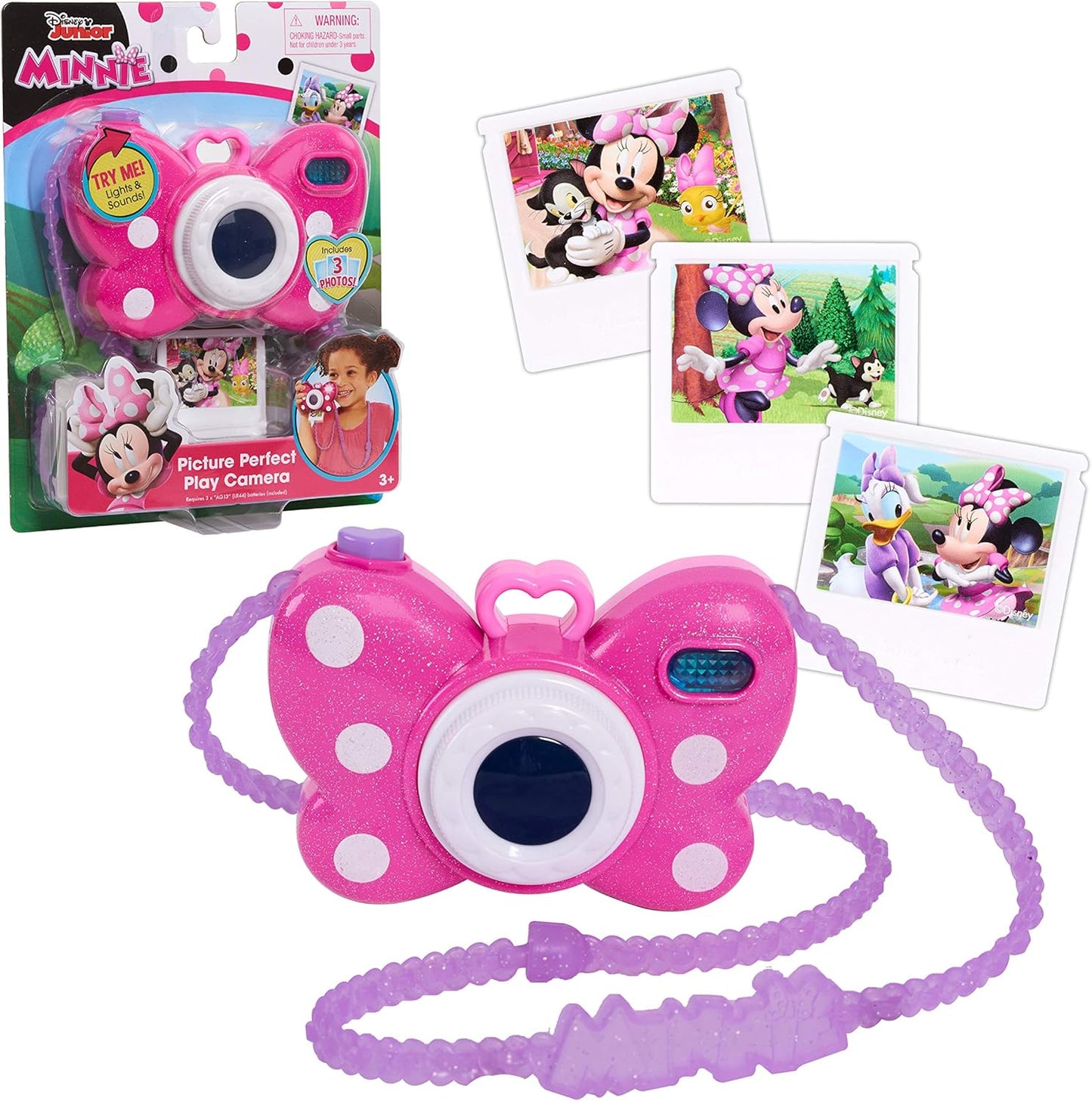 Minnie Mouse Pretend Play Camera - Lights & Sounds! Ages 3+
