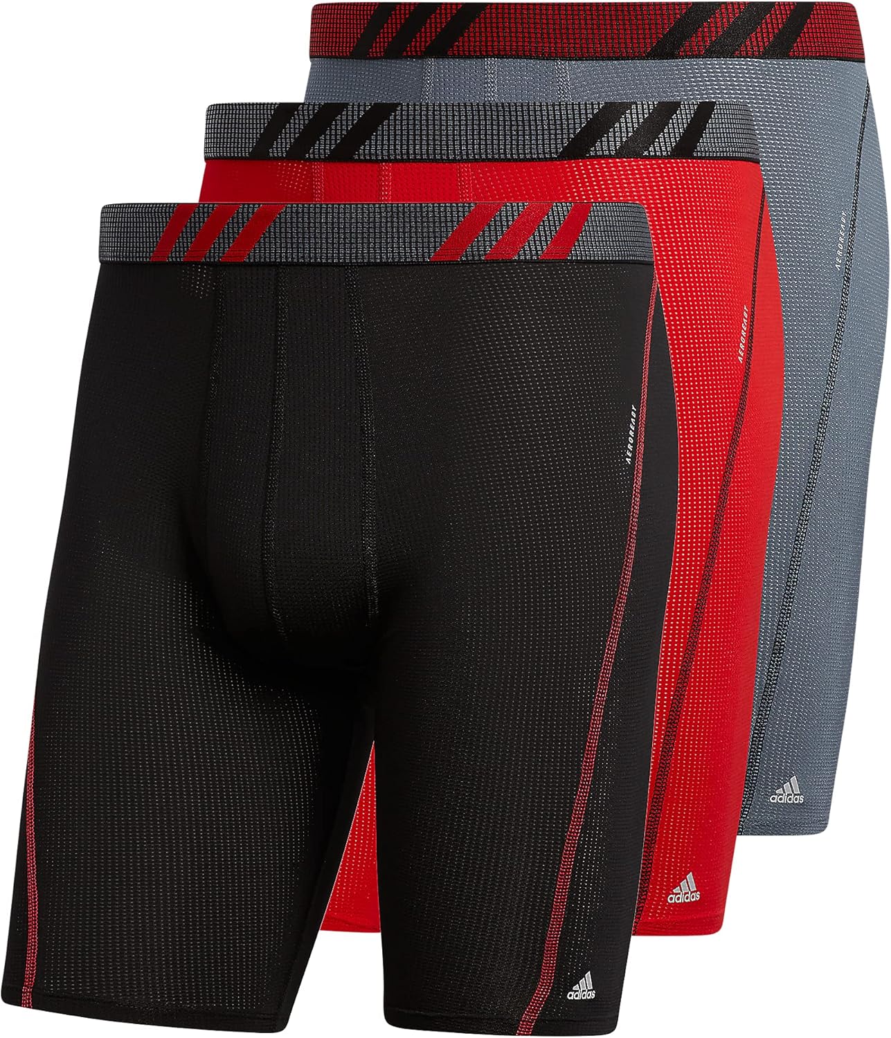 adidas Men's Performance Mesh Long Boxer Briefs for Comfort