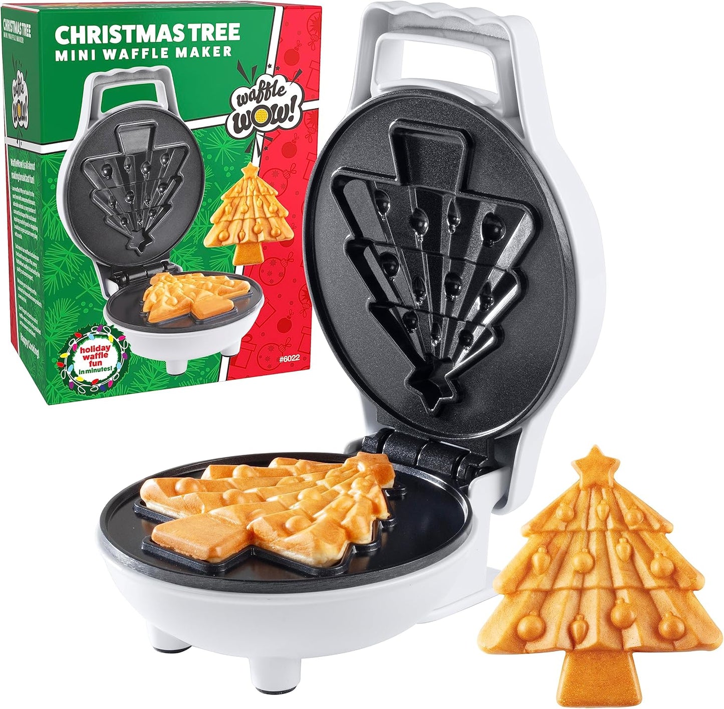 Cute Mini Waffle Maker - Festive Fun for Kids!