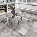 Glass Chair Mat for Carpet 36x48 - Tempered Glass Floor Protector