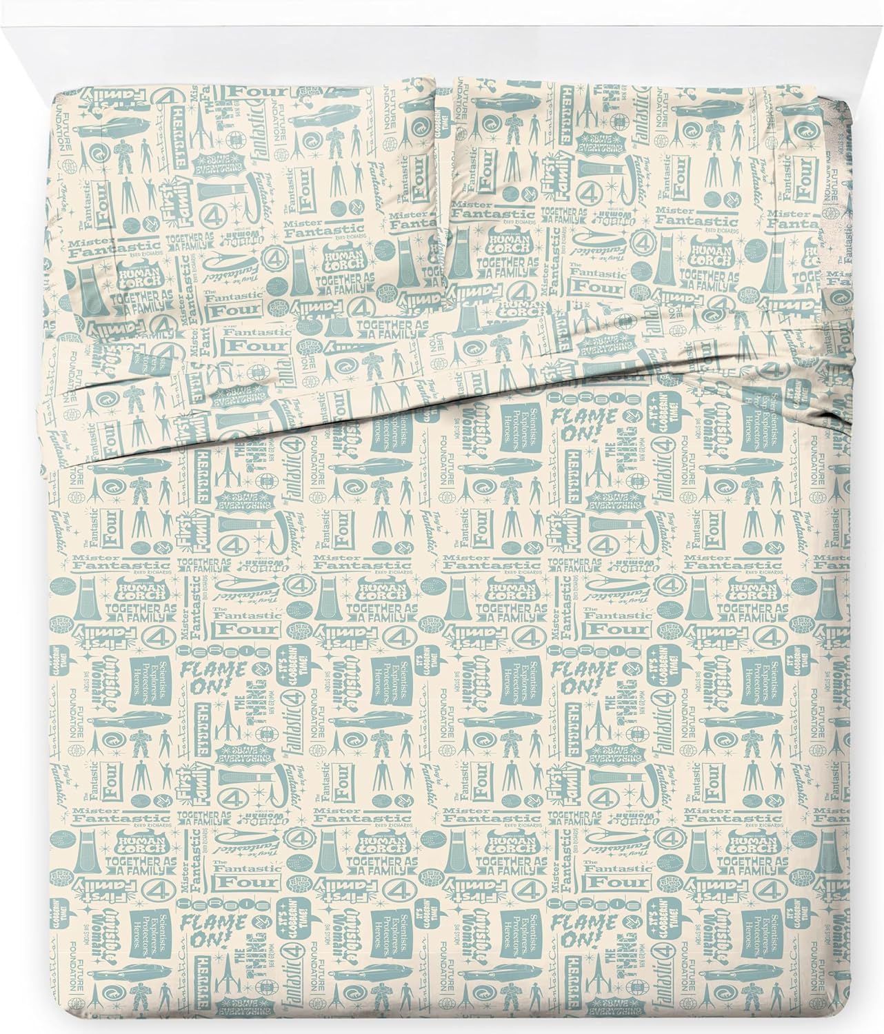 Fantastic Four Sheet Set - Ultra-Soft Bedding for Kids Rooms