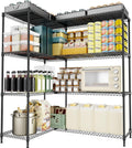 4 Tiers Storage Shelves for Heavy Duty Adjustable Metal Shelving