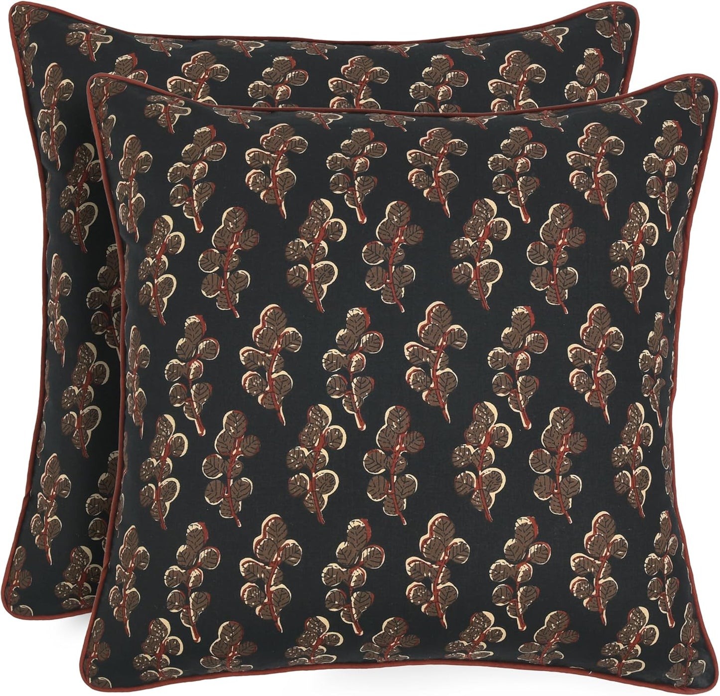 Ridhi Hand Block Print Decorative Outdoor Couch Throw Pillow Covers