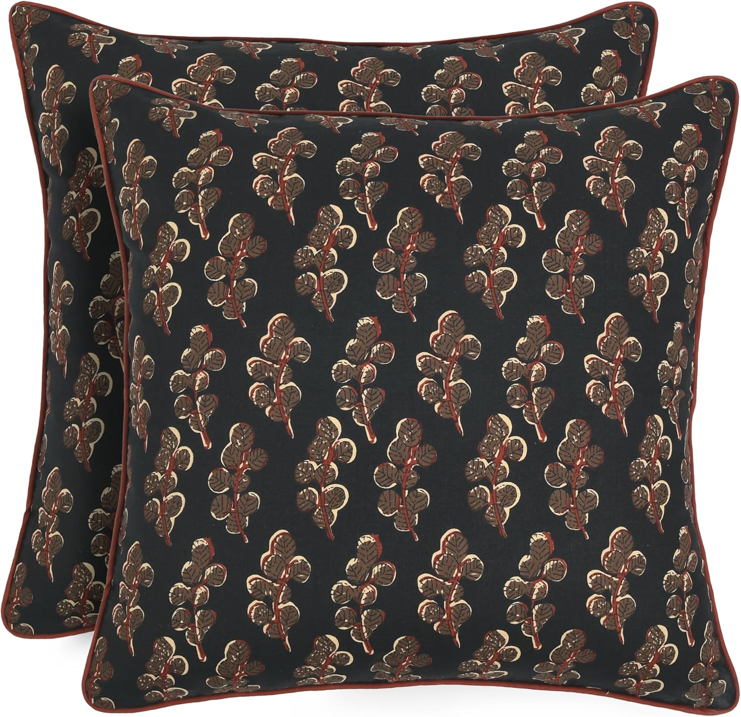 Ridhi Hand Block Print Decorative Outdoor Couch Throw Pillow Covers