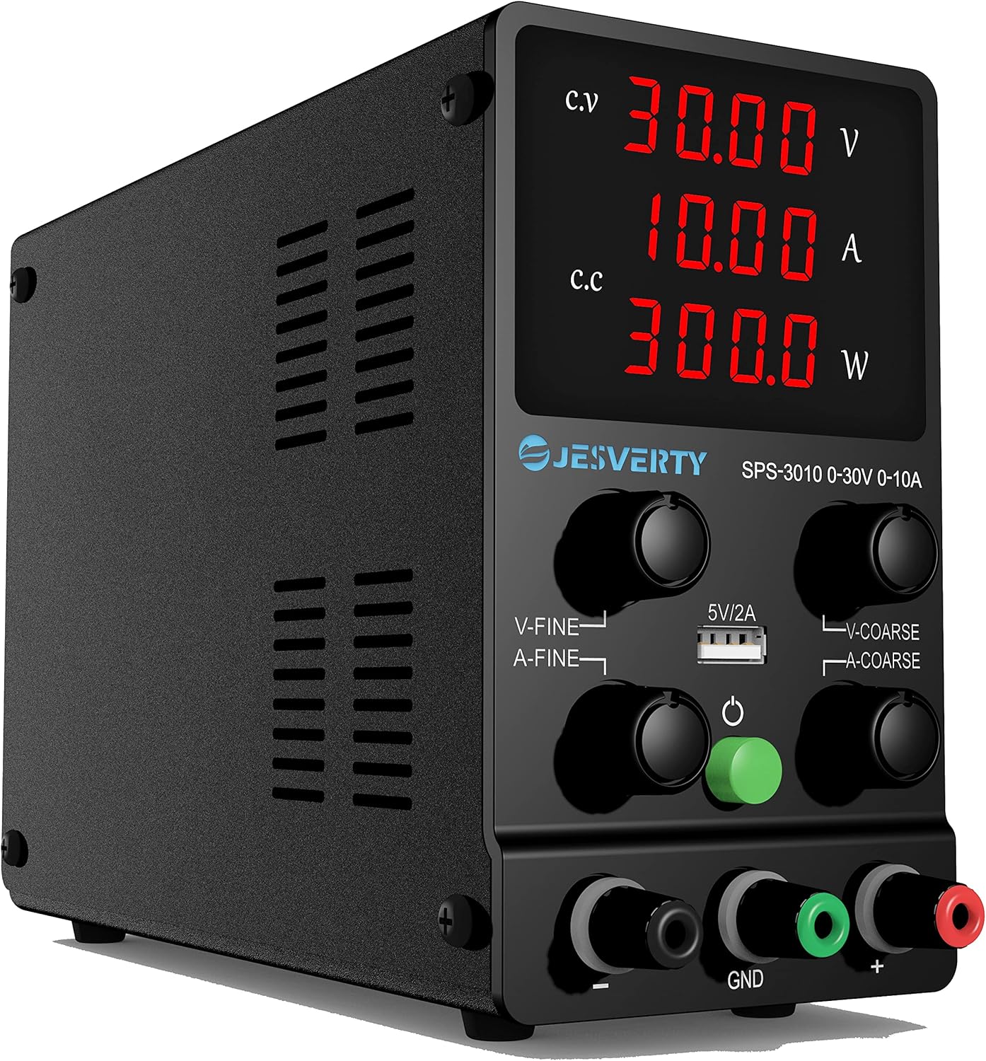 Jesverty DC Power Supply: Precision Control, 4-Digit Display