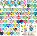 Reginary 72 Packs Summer Dog Bandanas for Stylish Pets