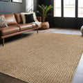 Easy Jute Rugs 9x12 Natural Color Indoor Outdoor Rug - Durable