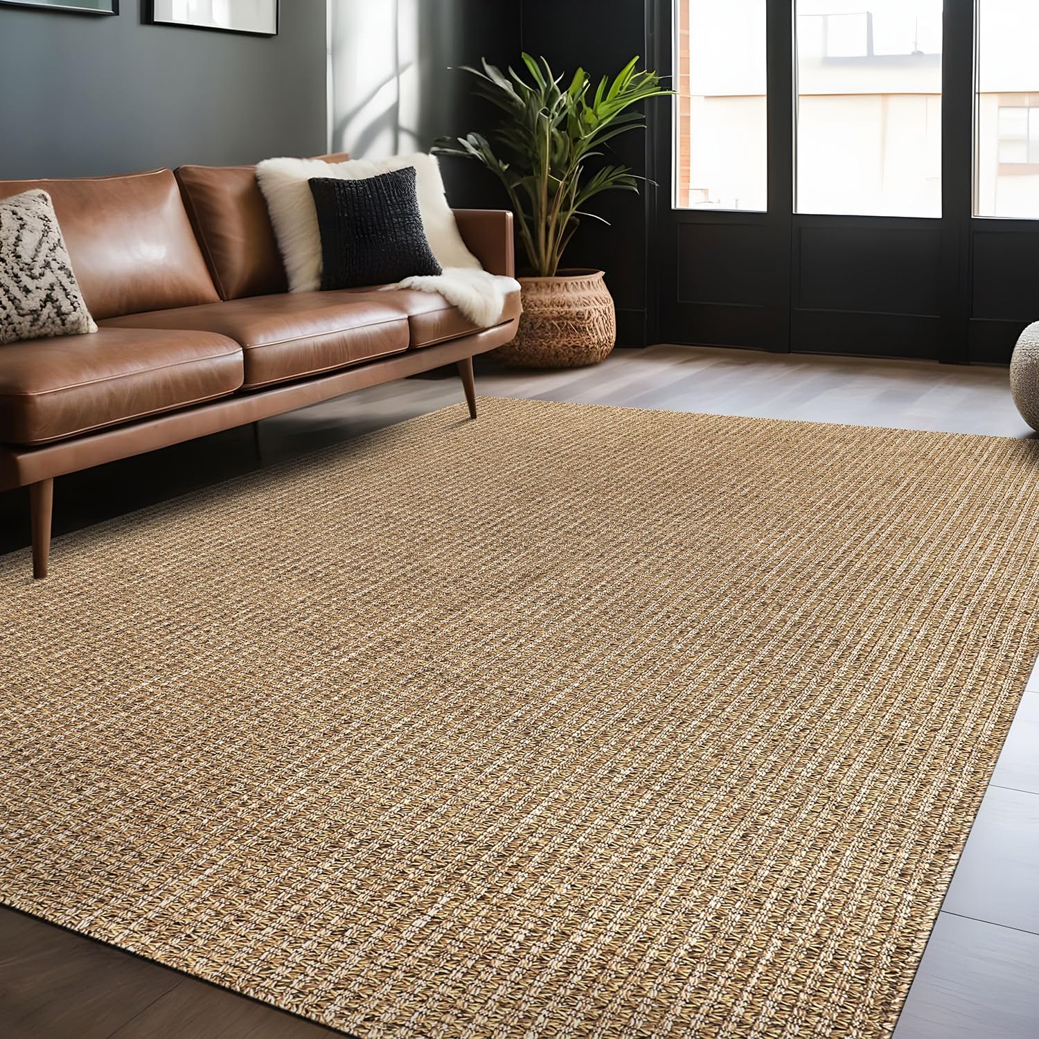 Easy Jute Rugs 9x12 for Living Room and Outdoor Spaces