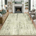Washable Rug 5ftx7ft - Stain Resistant, Machine Washable Area Rug