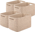 Storage Baskets for Organizing 12.7in x 9in x 7.8in Pack of 4 - Brown