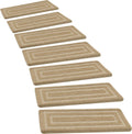 Bullnose Carpet Stair Treads 9.5 x 30 in 14-Pack - Tape Free Non-Slip