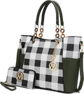 Tote Bag for Women 2-PC Vegan Leather Set - Roomy Designer Handbag