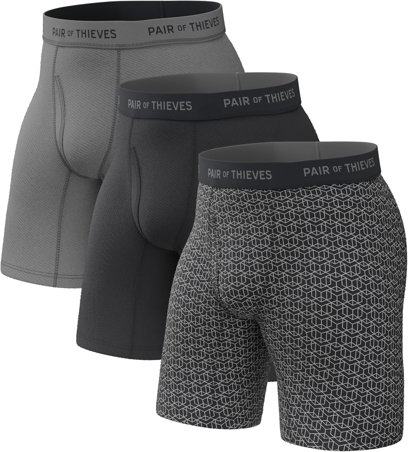 Super Fit Long Boxer Briefs for Men - Ultra Soft & Breathable