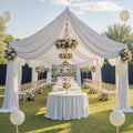 10x20ft Wedding Ceiling Curtain Panels - Wrinkle-Free Draping