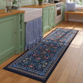 Runner Rug for Kitchen 2ftx6ft Non Slip Washable - Soft Vintage Floral