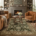 Area Rugs for Living Room 5x7 Washable Floral Rug - SlipResistant