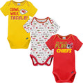 Gerber Baby NFL Team 3 Pack Short Sleeve Onesie Bodysuit - Team Ready